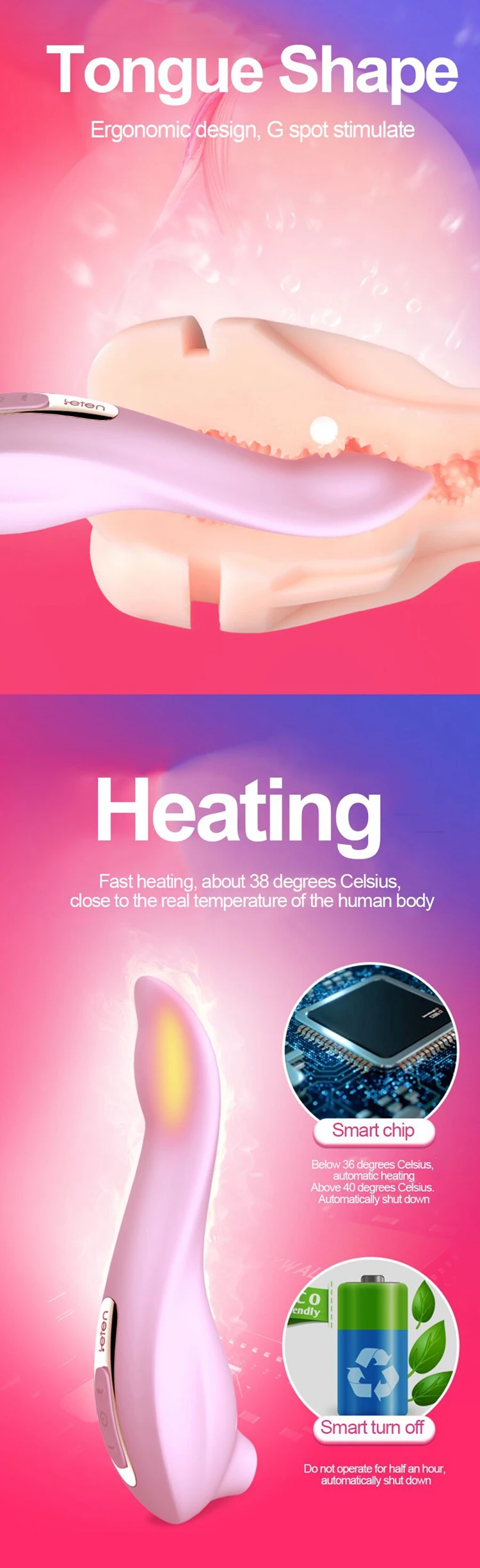 Leten Silicone Sucking Vibrator