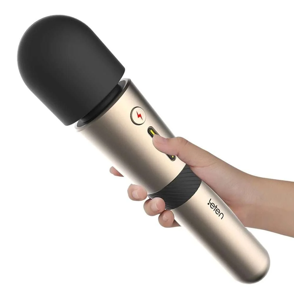 Leten Lightning Pro Gold - AV-Stabvibrator der 3. Generation Leten Lightning Pro Gold - 3rd Generation AV Wand Vibrator – Bild 4