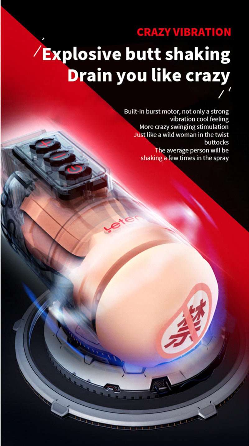 Leten Grenade Fleshlight Pocket Pussy Leten Grenade APP Remote Control Vibrating Male Masturbators-5