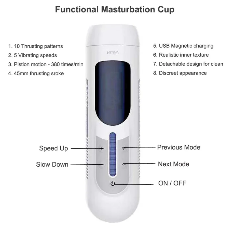 Leten A380 II Hands Free 10 Kinds Modes High Speed Piston Voice Interactive Leten A380 II