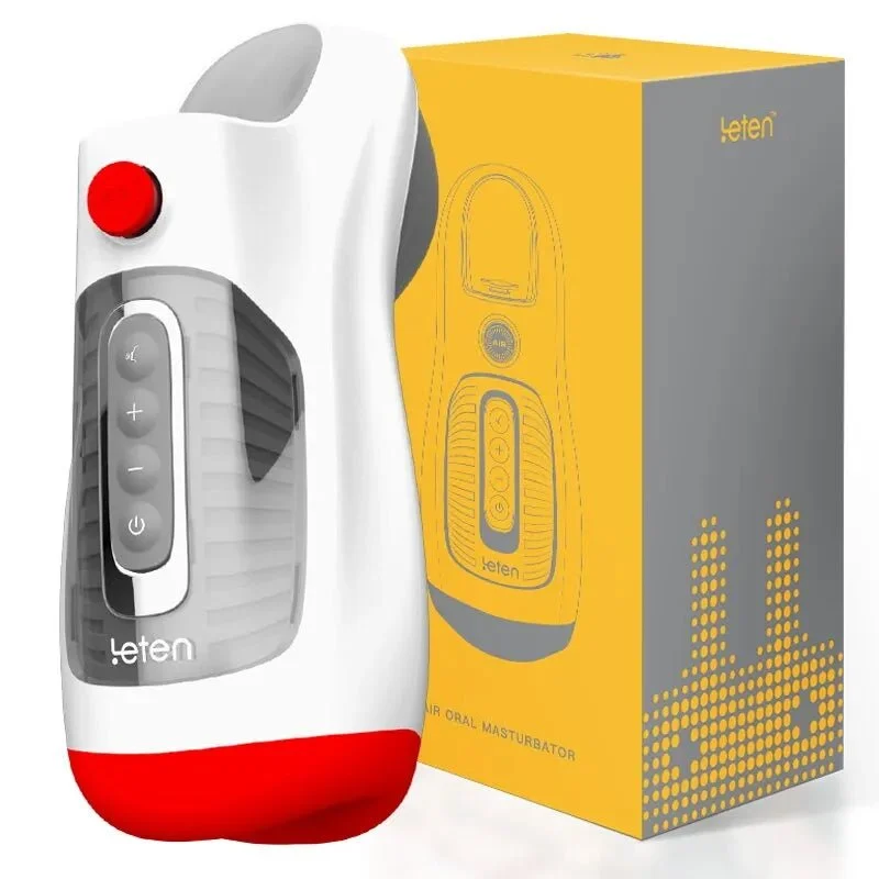 Leten SM 330 - Masturbateur automatique avec fonction de vibration, succion et gémissement Leten Deep Throat Air Control Vacuum Sucking Blowjob Masturbator – Image 9