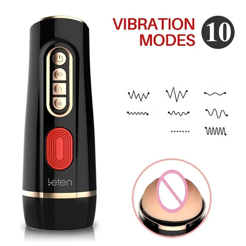 Leten Vacuümzuiging Masturbatie Cup Automatisch Zuigen Pussy Cup Dubbele Airbags Leten Vacuum Suction Masturbation Cup Automatic Suck Pussy Cup Double Airbags - Afbeelding 4