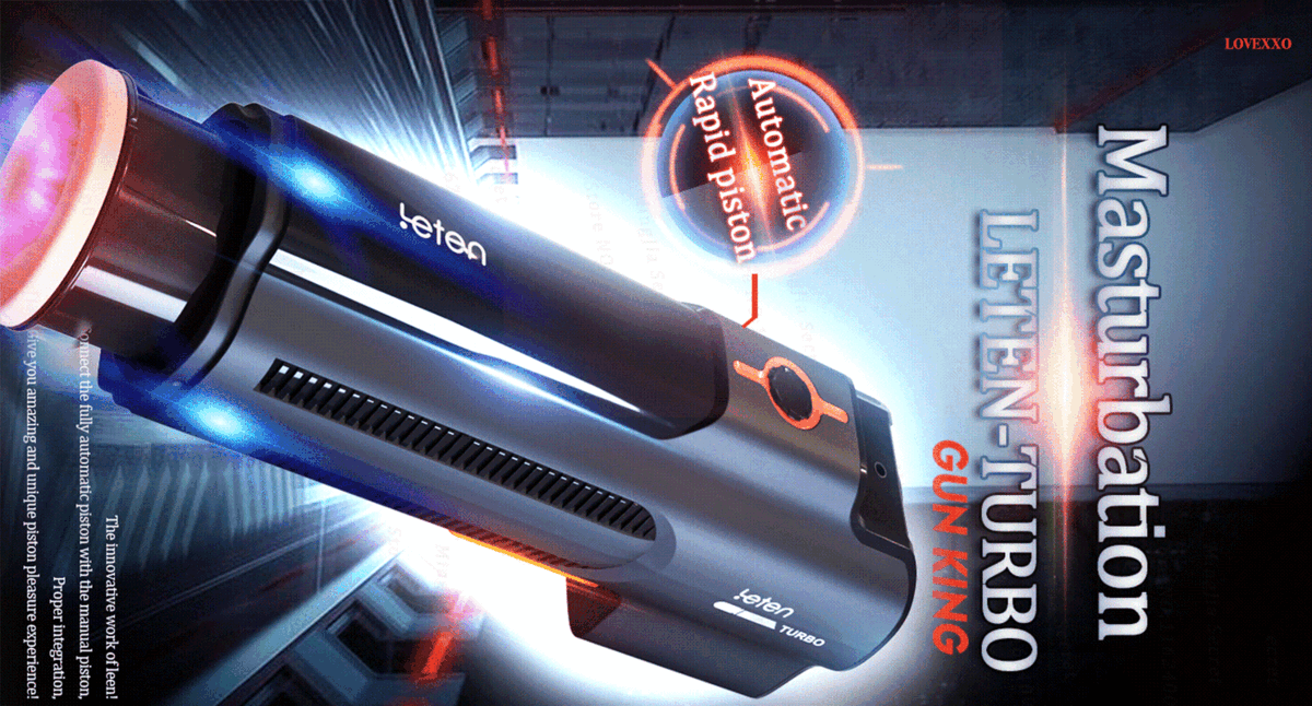 Leten Turbo 10 Telescopic Vibration Modes Masturbator Cup