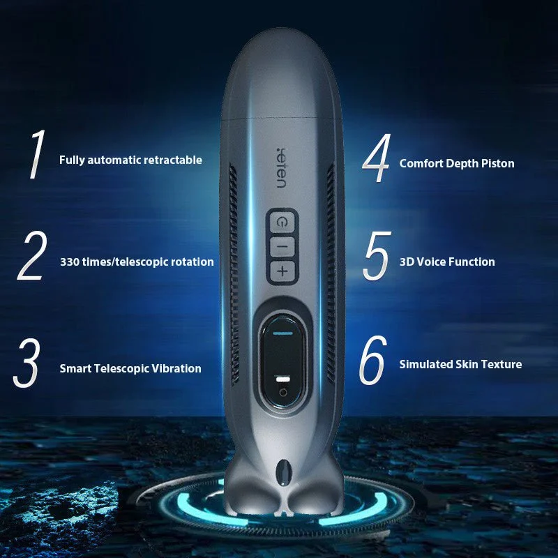 Leten Submarine Telescopic Vibration Sound Masturbation Cup Leten Submarine Telescopic Vibration Sound Masturbation Cup - Image 7